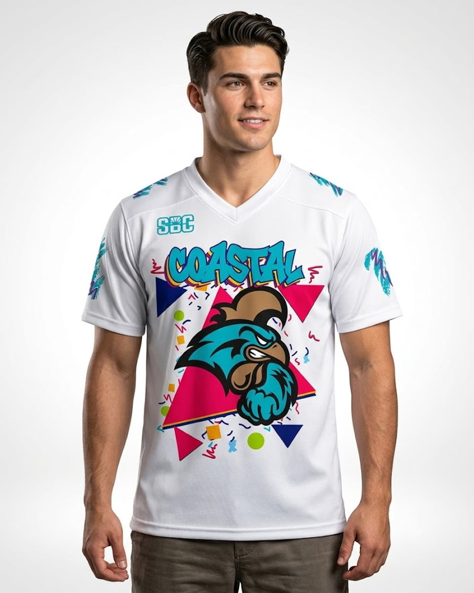 2026 Coastal Carolina Night 90s Night Football Jersey 2026 Coastal Carolina Night 90s Night Football Jersey